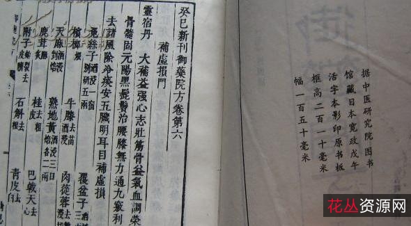 珍藏宫廷中医珍本!【+御药院方】第一部皇家的御用药方集!