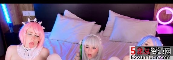 COS拉姆雷姆：女生角色可爱网红效仿国外小姐姐形象改变，42分钟1V/2.85G预览图视频