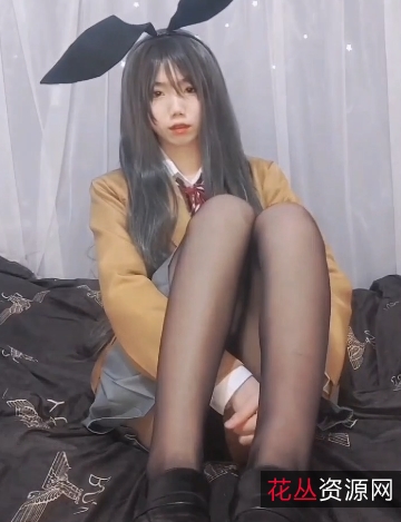 斗鱼浮力姬韵韵露脸COS校服反差婊日系粉丝装扮